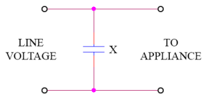 x capacitor circuit