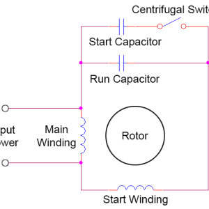Motor starting capacitor