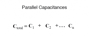 parallel capacitances formula