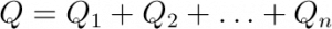 parallel capacitor total charge formula