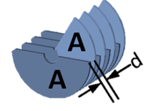 schematic view of air capacitor