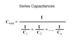 series capacitances formula